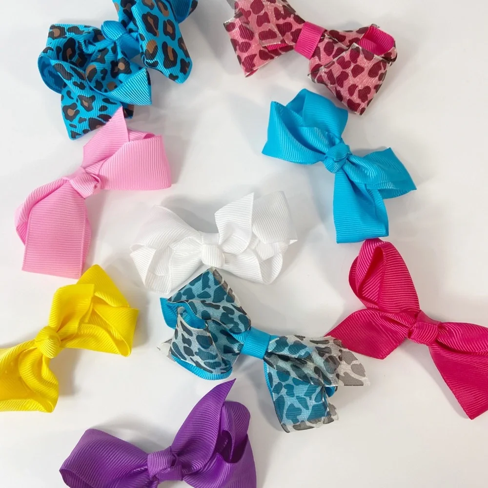 9‎ Girls hair bow lot GET ALL 9